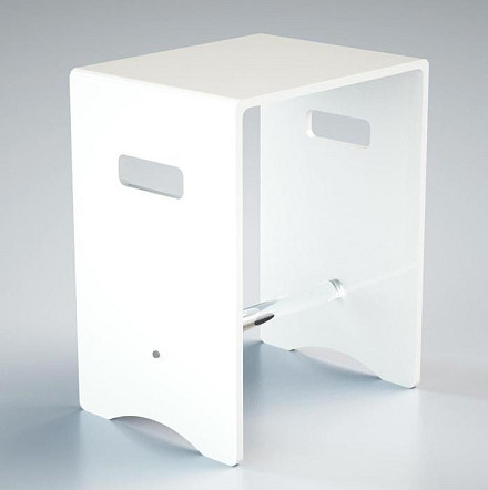 SGABELLO COMODO CON BARRA BIANCO.JPG